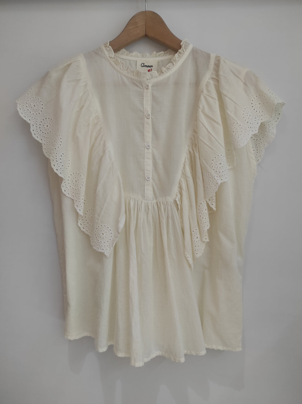Blusa romántica sin mangas AMOUR
