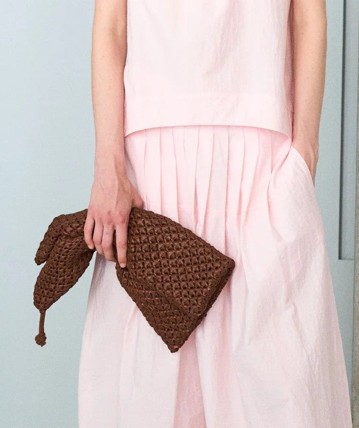 🆕Bolso mano trenzado TELA
