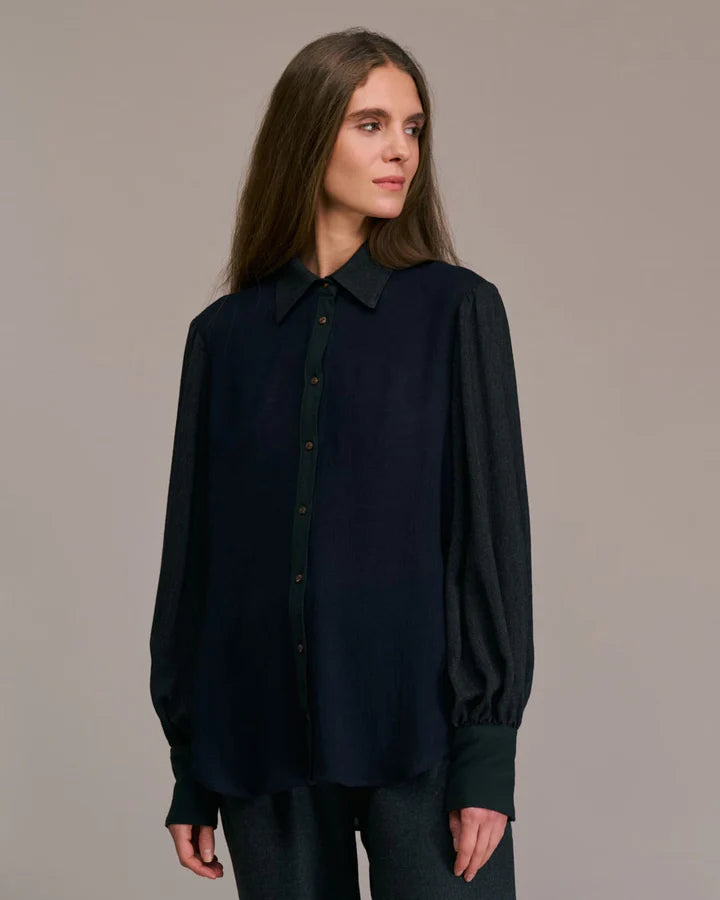 🆕Camisa  lisa combinada DIEGA