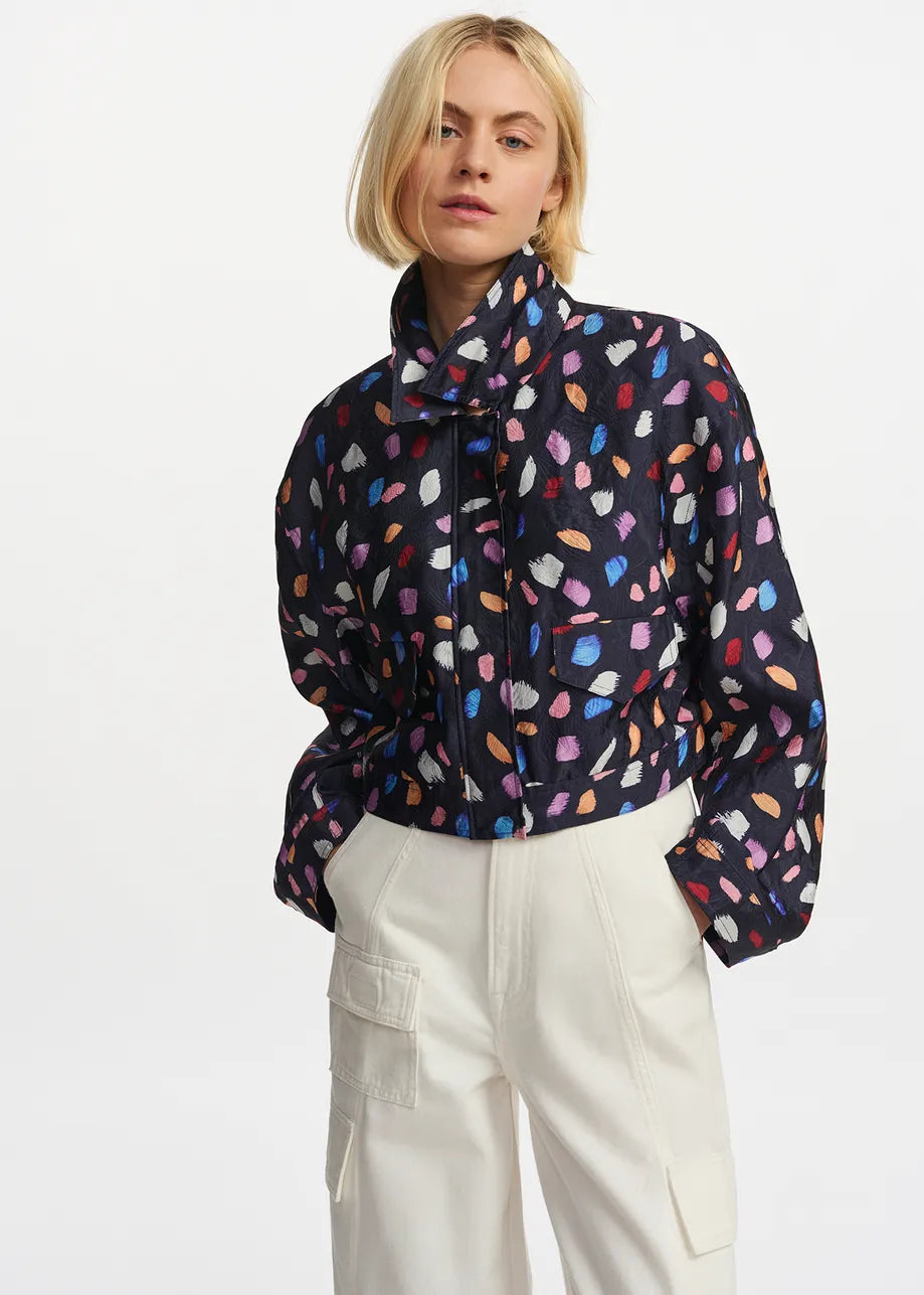 Chaqueta corta estampada ESSENTIEL