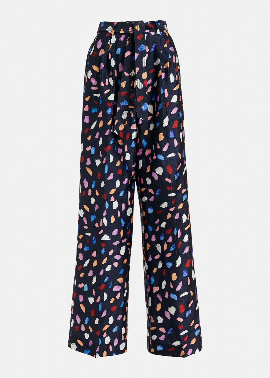 Pantalón palazzo estampado ESSENTIEL