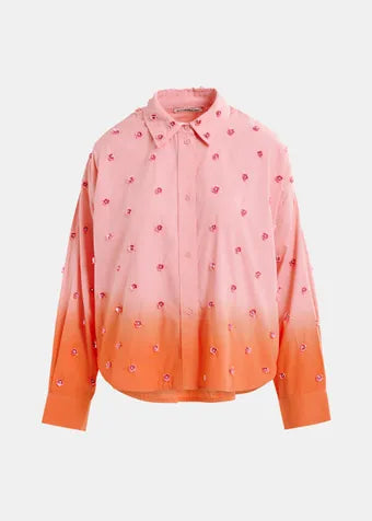 Camisa flores lentejuelas ESSENTIEL