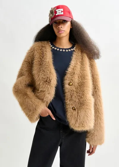 🆕Chaquetón piel ecológica ESSENTIEL