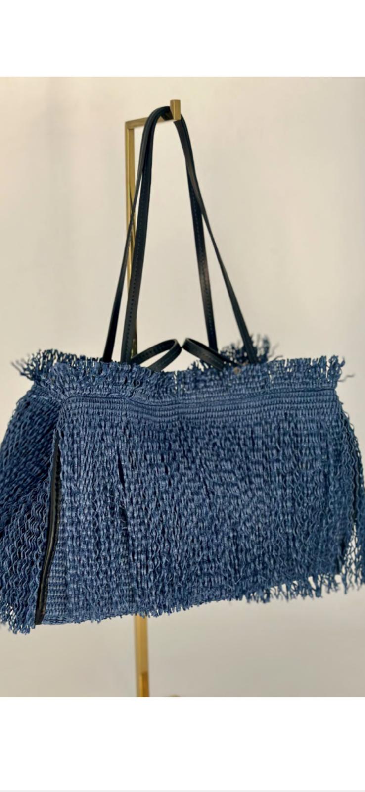 🆕Bolso rafia flecos ANITA BILARDI