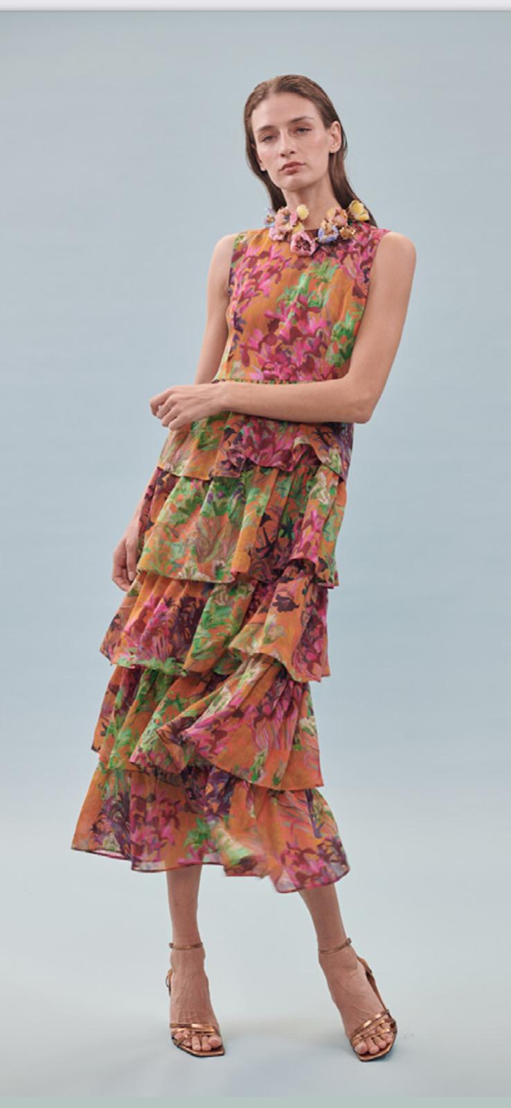 Vestido volantes AILANTO