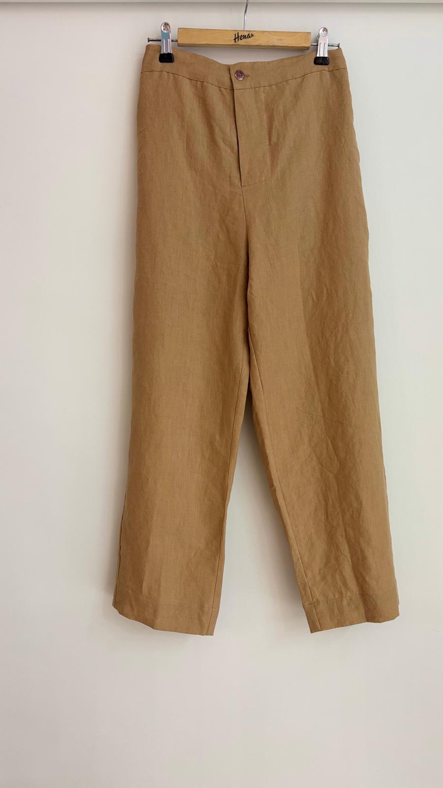 Pantalón lino recto LIMO