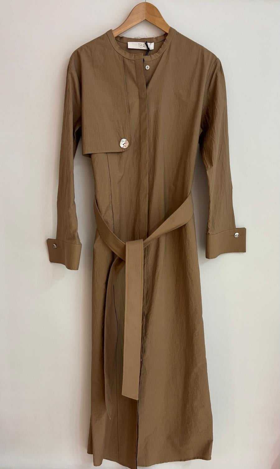 🆕Vestido camisero cinturón TELA