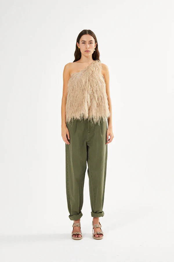 Top asimétrico plumas RABENS SALONER