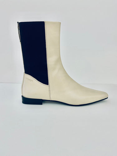 Botín punta plano elásticos beige de VAGABOND - La Tienda de Henar