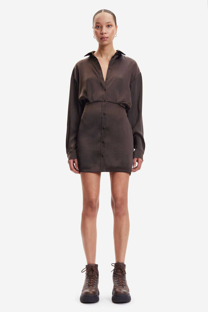 Vestido satén SAMSOE