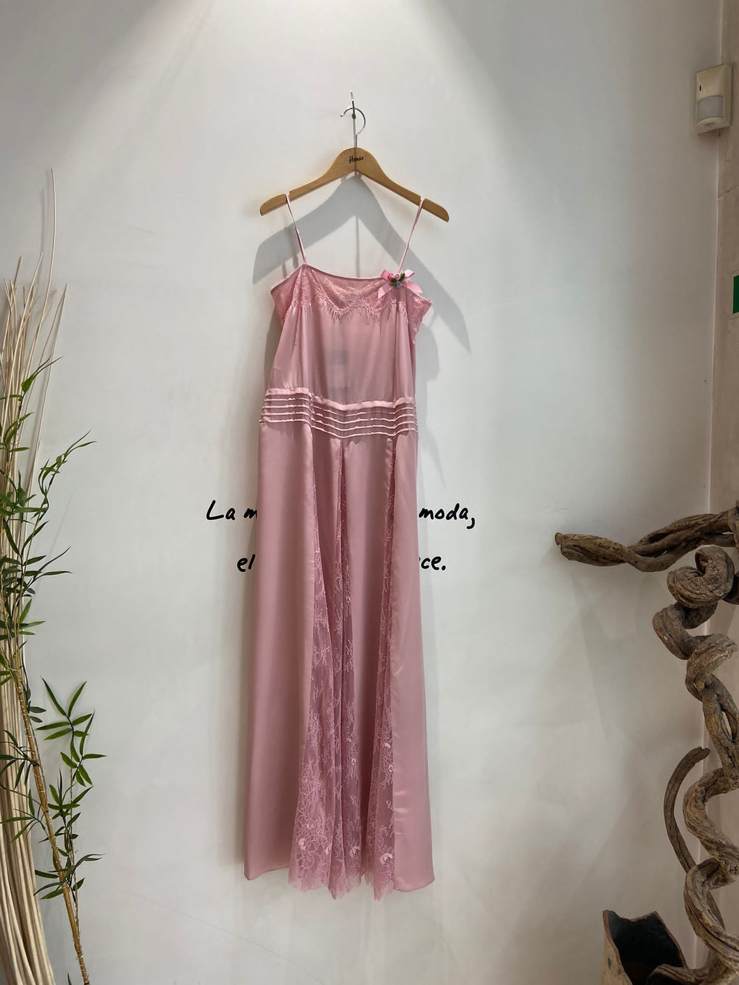 Vestido Twin Set largo rosa - La Tienda de Henar